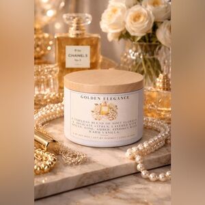 Golden Elegance Chanel 8oz Soy Wax Candle